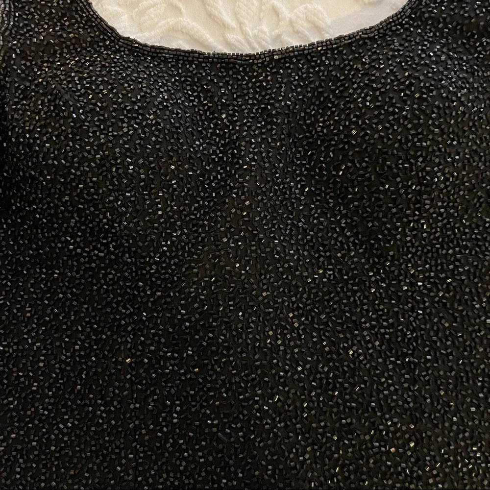 Cache sequined black top - Picture 2 of 5